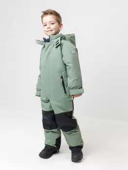 Комбинезон зимний для мальчика с утеплителем нового поколения для мальчиков CROCKID, ВК 60128/4 УЗГ, цвет - хаки
