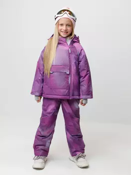 Комплект утепленный для девочек CROCKID, ВК 20069/н/1 ГР, цвет - фиолетовый