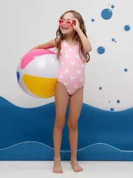 Купальник для девочек CROCKID, ТК 16006/18н ФВ, цвет - розовый