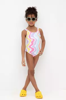 Купальник для девочек CROCKID, ТК 16006/15н ФВ, цвет - белый