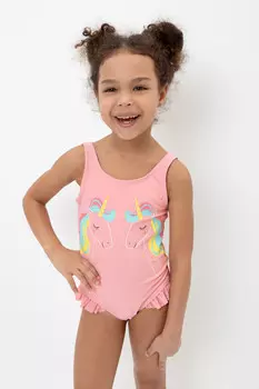 Купальник для девочек CROCKID, ТК 16012/2 ХФ, цвет - розовый