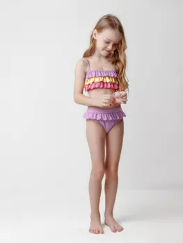 Купальник для девочек CROCKID, ТК 17009/9 ФВ, цвет - светло-розовый
