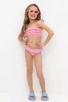 Купальник для девочек CROCKID, ТК 17013/1н ФВ, цвет - ярко-розовый