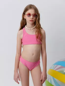 Купальник для девочек CROCKID, ТК 17016/1 ФВ, цвет - ярко-розовый