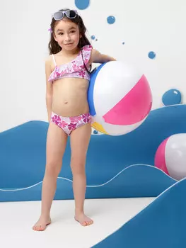 Купальник для девочек CROCKID, ТК 17021/1н ФВ, цвет - белый