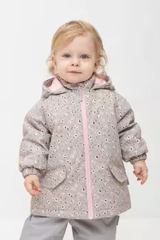 Куртка для девочек CROCKID, ВК 32167/н/1 ГР, цвет - хаки