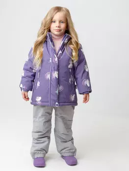 Куртка для девочек CROCKID, ВК 38095/н/6 Ал, цвет - фиолетовый