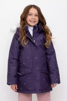 Куртка для девочек CROCKID, ВК 38100/н/2 ГР, цвет - фиолетовый