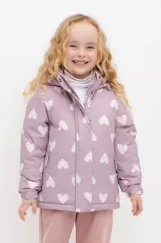 Куртка для девочек CROCKID, ВК 38111/н/1 ГР, цвет - фиолетовый