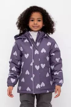 Куртка для девочек CROCKID, ВК 38111/н/2 ГР, цвет - фиолетовый