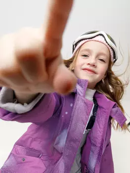 Куртка для девочек CROCKID, ВК 38120/н/6 ГР, цвет - фиолетовый