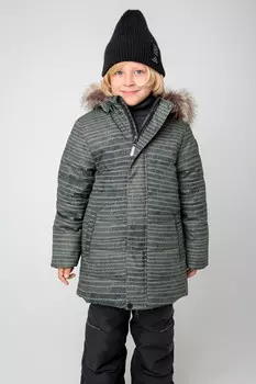 Куртка для мальчика с утеплителем нового поколения для мальчиков CROCKID, ВК 36081/н/1 ГР, цвет - хаки