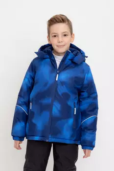 Куртка для мальчика с утеплителем нового поколения для мальчиков CROCKID, ВК 36089/н/2 ГР (122-146), цвет - темно-синий