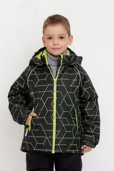 Куртка для мальчика с утеплителем нового поколения для мальчиков CROCKID, ВК 36087/н/1 Ал, цвет - темно-серый