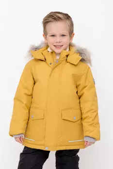 Куртка для мальчика с утеплителем нового поколения для мальчиков CROCKID, ВК 36103/2 ГР ( 98-122), цвет - горчица