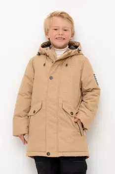 Куртка для мальчика с утеплителем нового поколения для мальчиков CROCKID, ВК 36080/2 ГР, цвет - коричневый