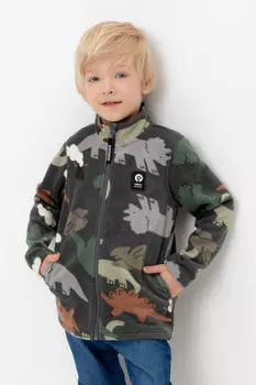 Куртка для мальчиков CROCKID, ФЛ 34025/н/37 ГР, цвет - зеленый