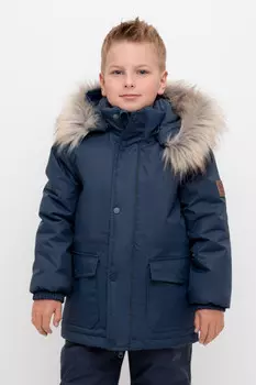 Куртка с утеплителем нового поколения для мальчиков CROCKID, ВК 36096/6 УЗГ (104-122), цвет - темно-синий