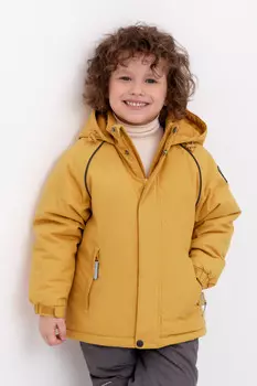 Куртка с утеплителем нового поколения для мальчиков CROCKID, ВК 36085/2 ГР, цвет - желтый