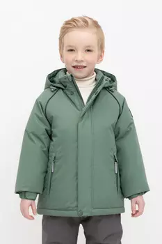 Куртка с утеплителем нового поколения для мальчиков CROCKID, ВК 36085/3 ГР, цвет - зеленый