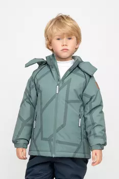 Куртка с утеплителем нового поколения для мальчиков CROCKID, ВК 36087/н/7 ГР, цвет - зеленый