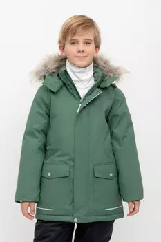 Куртка с утеплителем нового поколения для мальчиков CROCKID, ВК 36103/1 ГР (122-158), цвет - зеленый