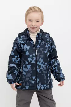 Куртка с утеплителем нового поколения для мальчиков CROCKID, ВК 36102/н/4 ГР (122-146), цвет - темно-синий