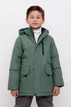 Куртка с утеплителем нового поколения для мальчиков CROCKID, ВК 36091/1 ГР, цвет - зеленый