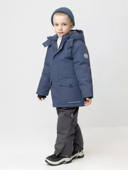 Куртка зимняя для мальчика с утеплителем нового поколения для мальчиков CROCKID, ВК 36107/н/1 ГР, цвет - синий