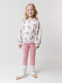 Лосины для девочки для девочек CROCKID, КП 4940, цвет - розовый