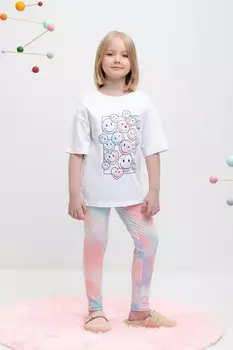 Лосины для девочки для девочек CROCKID, КР 4074, цвет - розовый