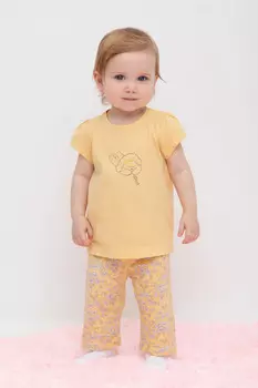 Лосины для девочки для девочек CROCKID, КР 4321, цвет - желтый