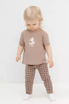 Лосины для девочки для девочек CROCKID, КР 400728, цвет - бежевый