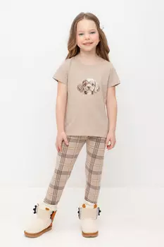 Лосины для девочки для девочек CROCKID, КР 4074, цвет - бежевый