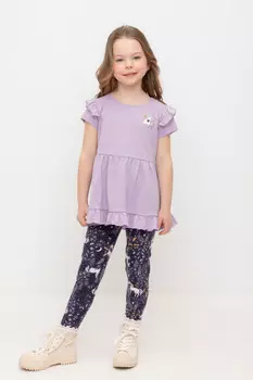 Лосины для девочки для девочек CROCKID, КР 4074, цвет - синий