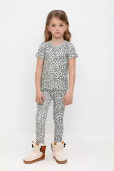 Лосины для девочки для девочек CROCKID, КР 400585, цвет - зеленый