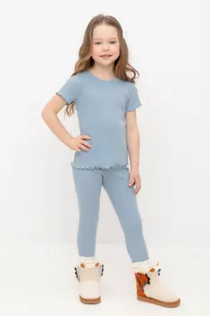 Лосины для девочки для девочек CROCKID, КР 400630, цвет - голубой