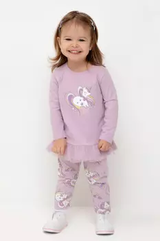 Лосины для девочки для девочек CROCKID, КР 4321, цвет - фиолетовый