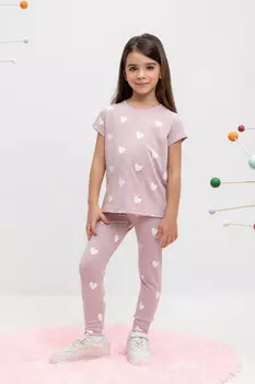 Лосины для девочки для девочек CROCKID, КР 4074, цвет - розовый