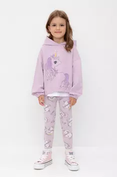 Лосины для девочки для девочек CROCKID, КР 4074, цвет - фиолетовый
