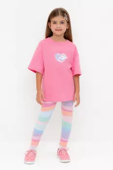 Лосины для девочки для девочек CROCKID, КР 4074, цвет - мульти
