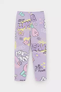 Лосины для девочки для девочек CROCKID, КР 4074-1, цвет - фиолетовый