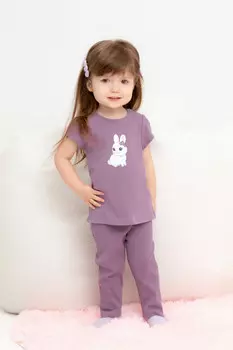 Лосины для девочки в рубчик для девочек CROCKID, КР 400597, цвет - бордовый