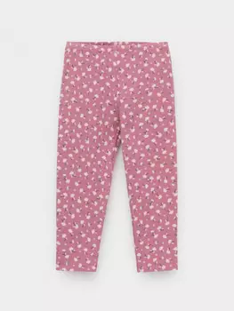 Лосины из гладкого эластичного трикотажа для девочки для девочек CROCKID, КР 4321, цвет - розовый
