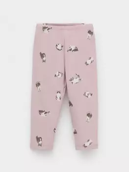 Лосины из гладкого эластичного трикотажа для девочки для девочек CROCKID, КР 4321, цвет - розовый