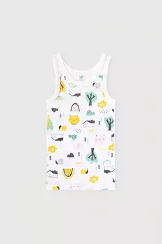 Майка для девочек CROCKID, К 1066, цвет - сахар