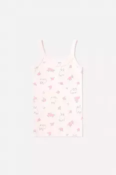 Майка для девочек CROCKID, К 1082, цвет - светло-розовый