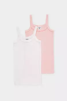 Майка для девочки для девочек CROCKID, К 1191-2уп, цвет - розовый