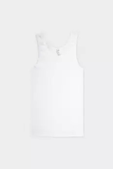 Майка для девочки для девочек CROCKID, К 1194, цвет - белый