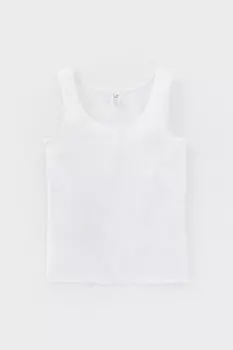 Майка для девочки для девочек CROCKID, К 1170/24, цвет - белый